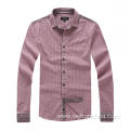 Men's Casual Shirt Two Kinds Plaid Splicing
